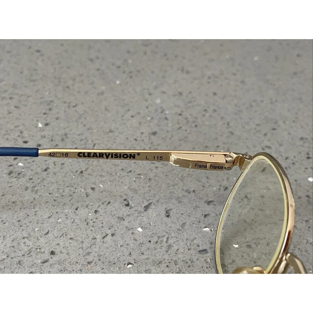 Fisher Price Eyeglasses Frames ONLY FRANCE BRANDON Blue Wow 42-16-115mm Full Rim